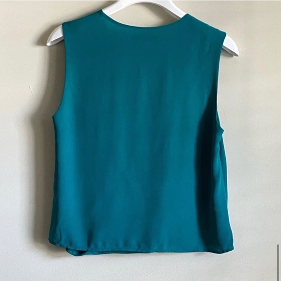 Naked Zebra Sleeveless Blouse Front Cross Size M - Picture 3 of 5